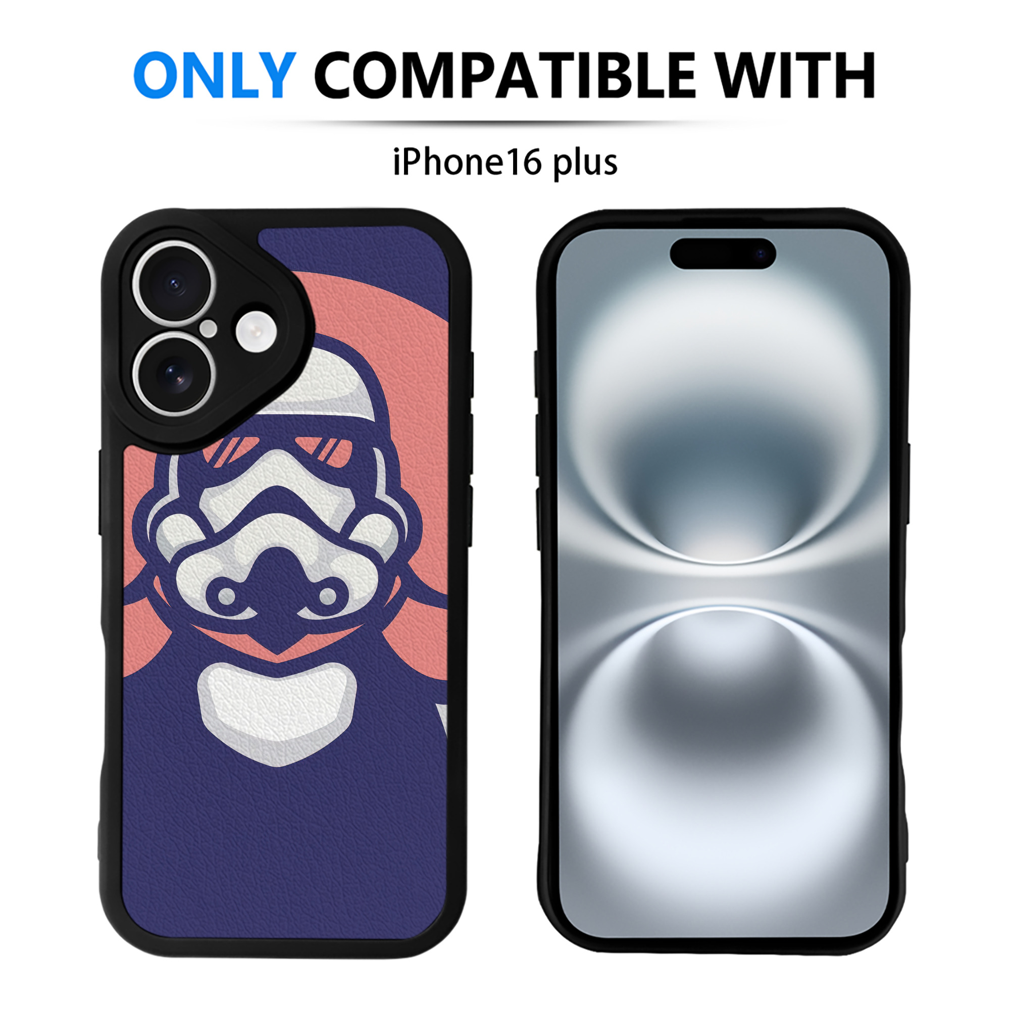 （画像用） スター・ウォーズ Star Wars 【iPhone 16シリーズ対応】シリコンスマホケース（レザー調） 材質：シリコン